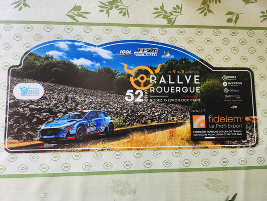 Plaque Rallye du Rouergue 2026