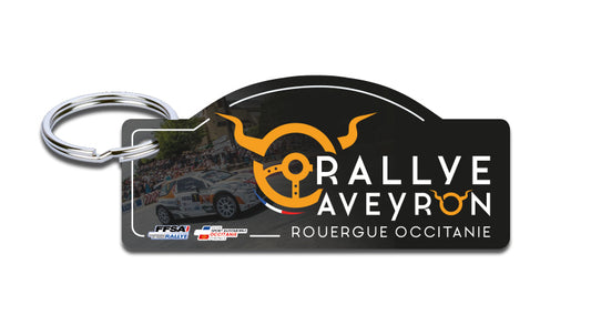 Porte-clés plaque de Rallye du Rouergue